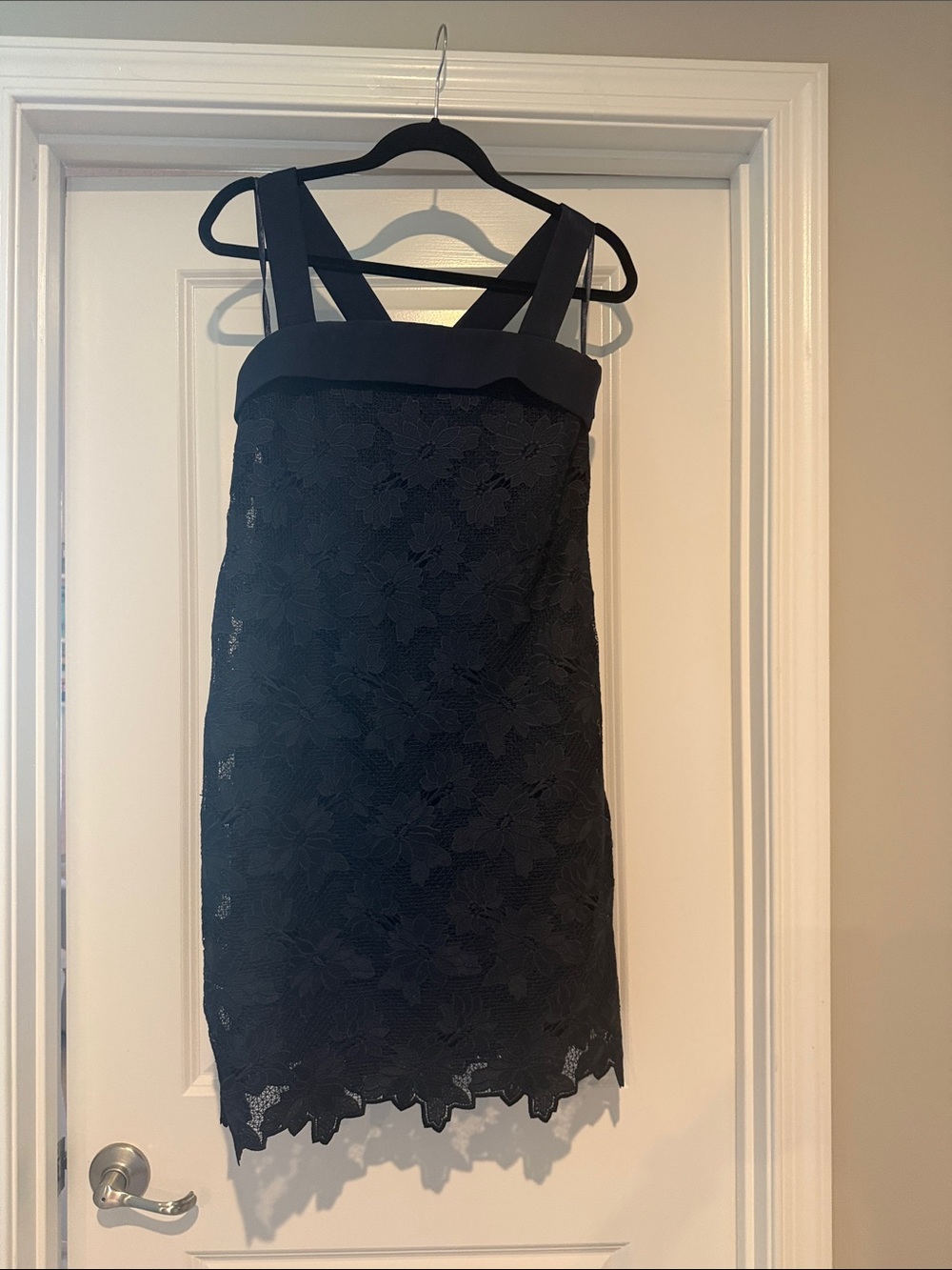 Banana Republic Black Lace Strap Mini Dress